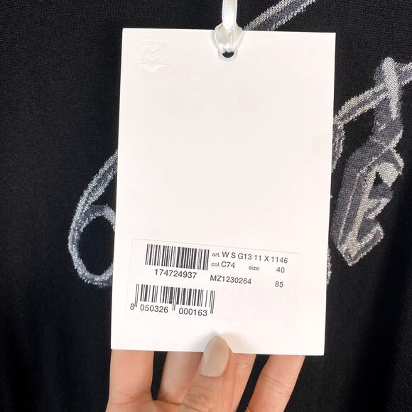 NWT Love Moschino Safety Pin Sweater Size 40 - Picture 6 of 9